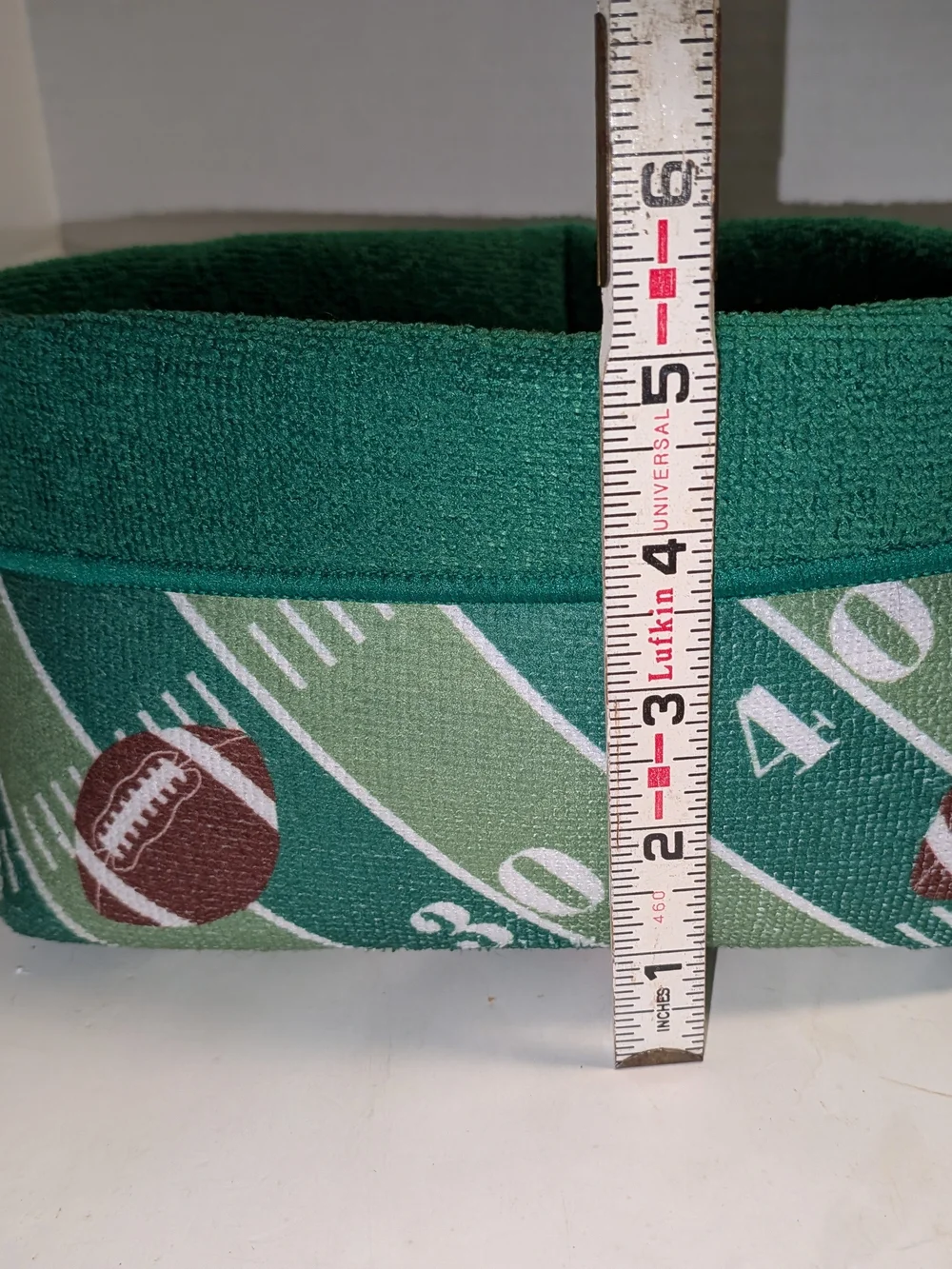Green Football Field Storage Basket